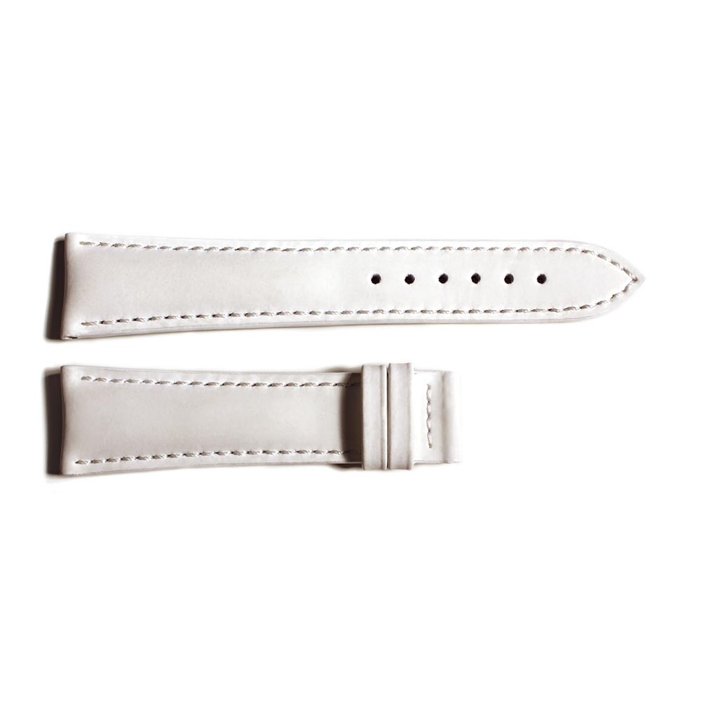 Special strap white with white stitching, size M