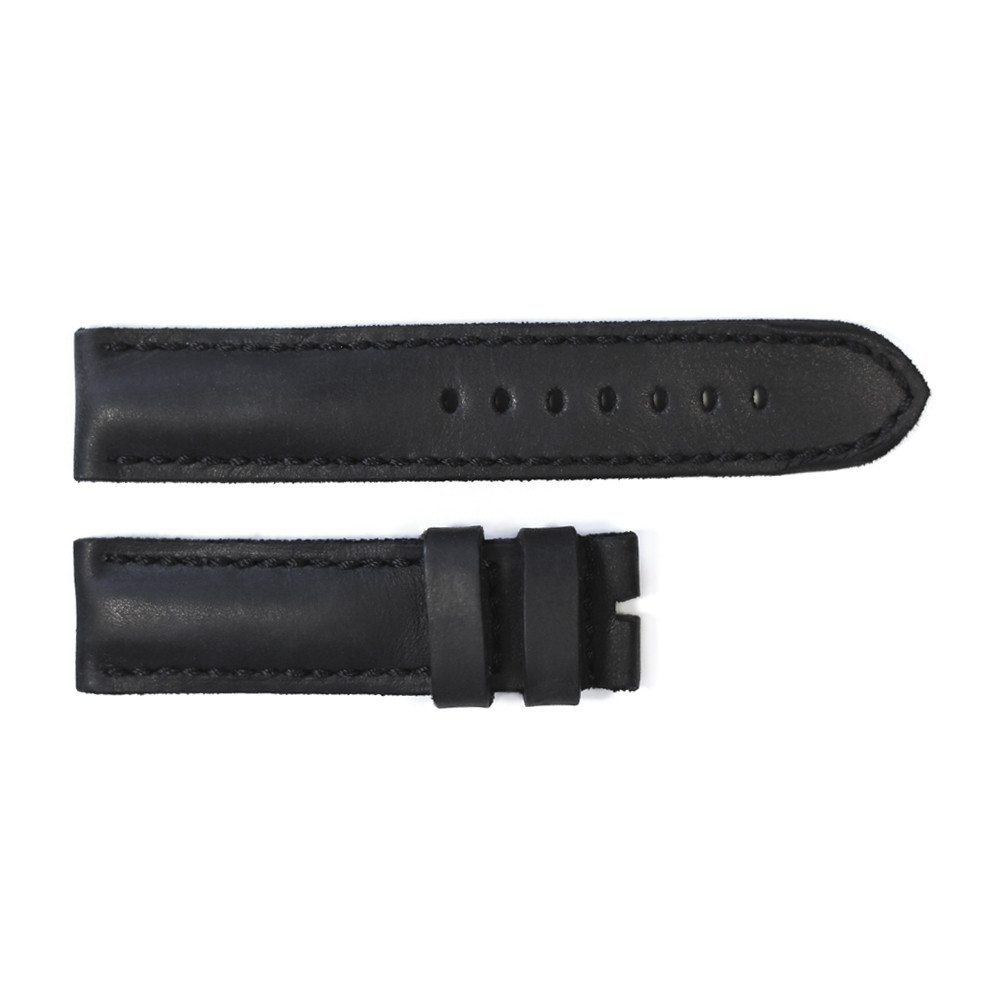 Leather strap black tone in tone size S