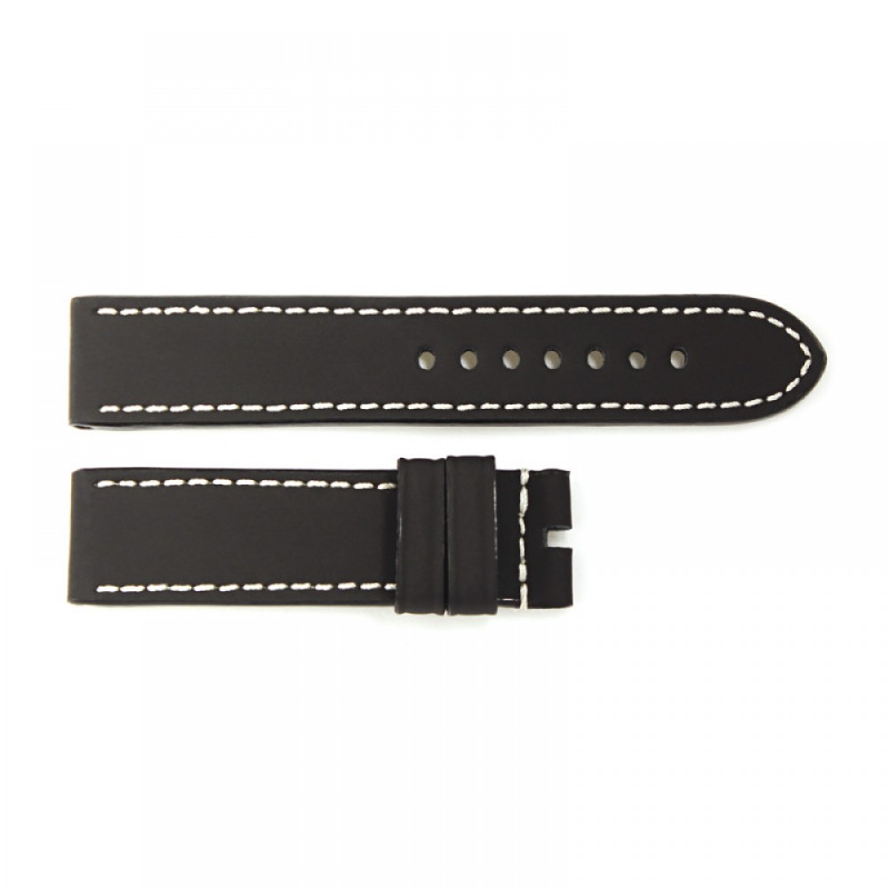 Rubber strap black for Ocean 2, size M, white stitching