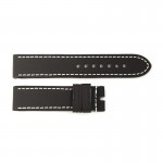 Rubber strap black for Ocean 2, size L, white stitching