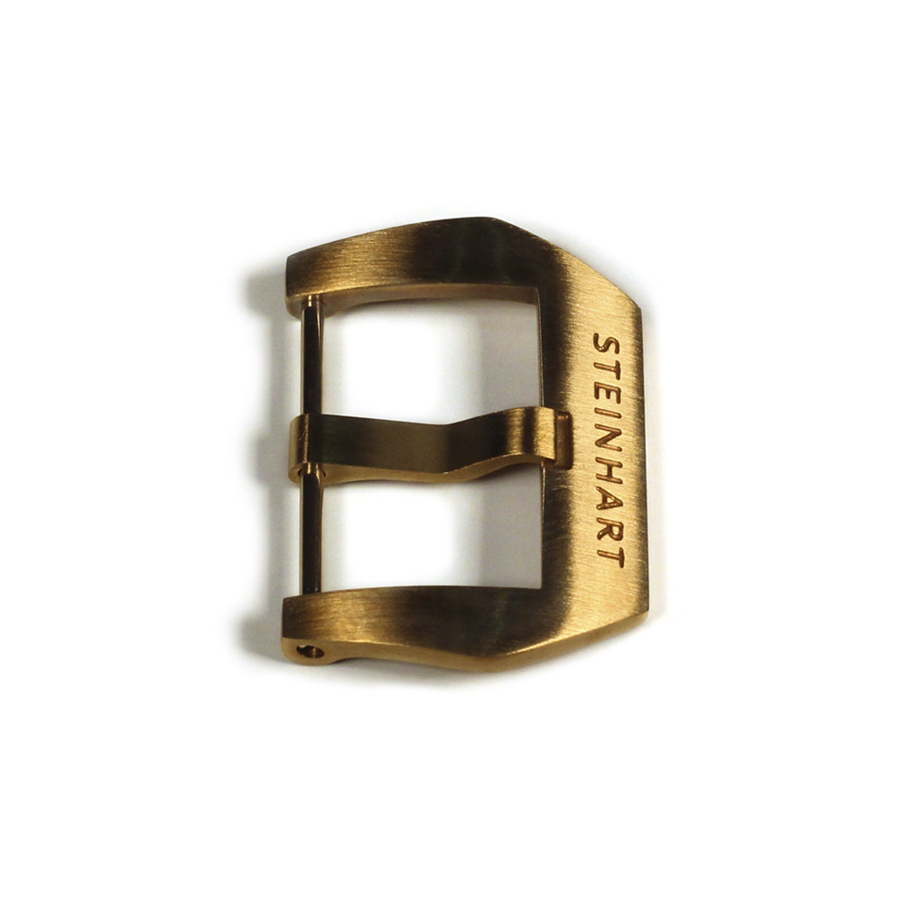 PRE-V buckle Bronze satined 22 mm with logo