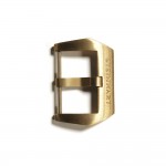 PRE-V buckle Bronze satined 24 mm with logo