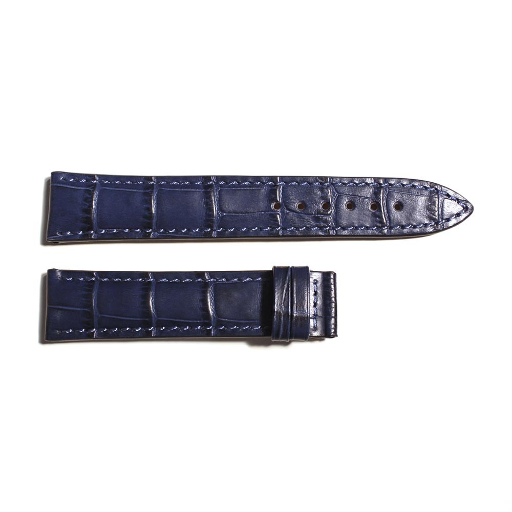 Leather strap blue for Marine 38 sizeX S